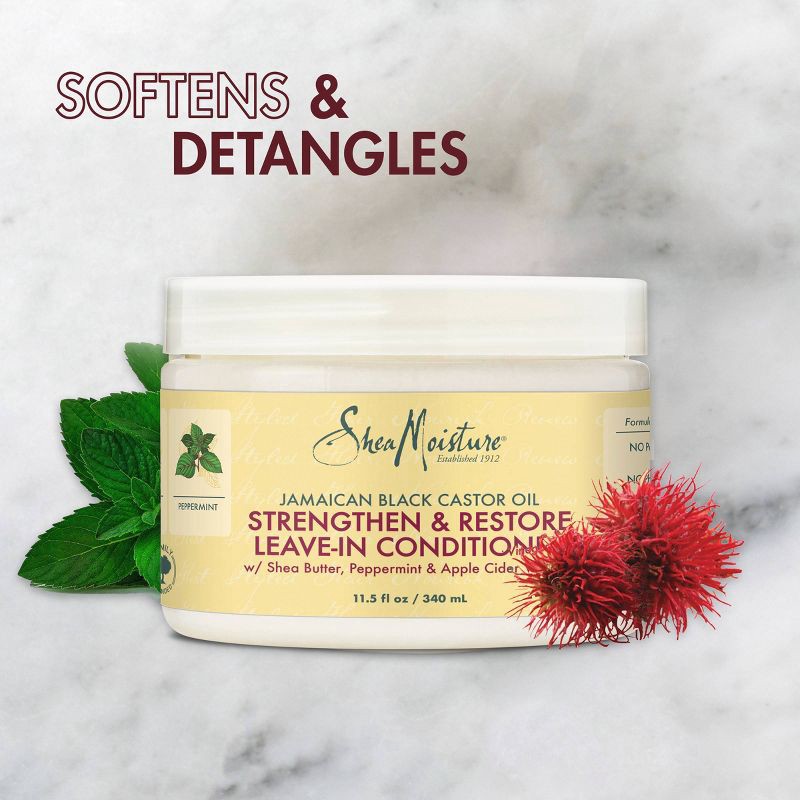 slide 4 of 10, SheaMoisture Jamaican Black Castor Oil Reparative Leave-In Conditioner - 11.5 fl oz, 11.5 fl oz