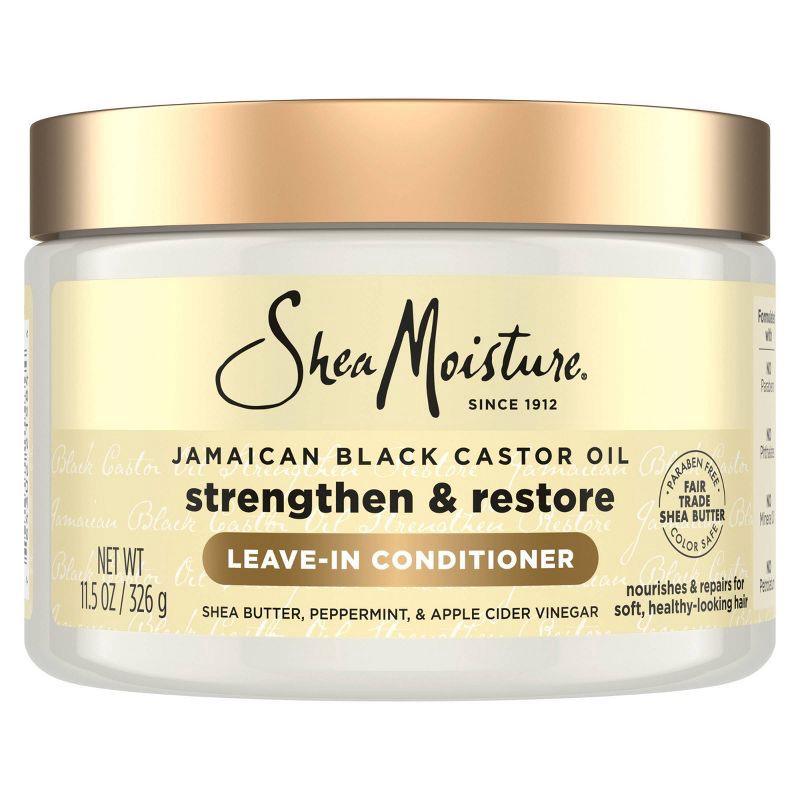 slide 1 of 10, SheaMoisture Jamaican Black Castor Hair Oil Reparative Leave-In Conditioner - 11.5 fl oz, 11.5 fl oz