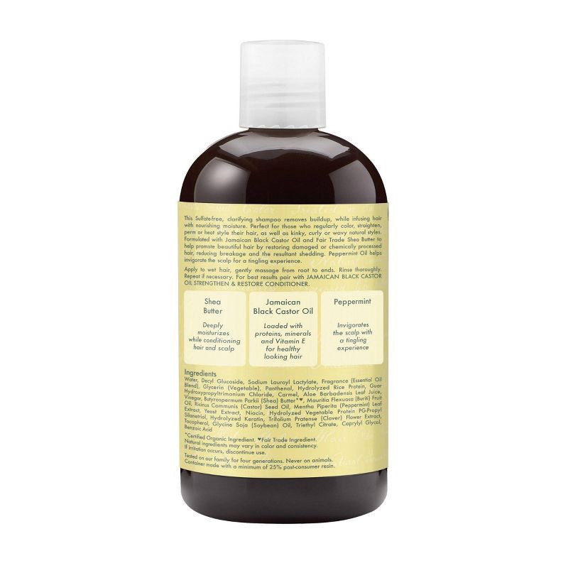 slide 4 of 9, SheaMoisture Jamaican Black Castor Oil Strengthen & Restore Shampoo - 13 fl oz, 13 fl oz