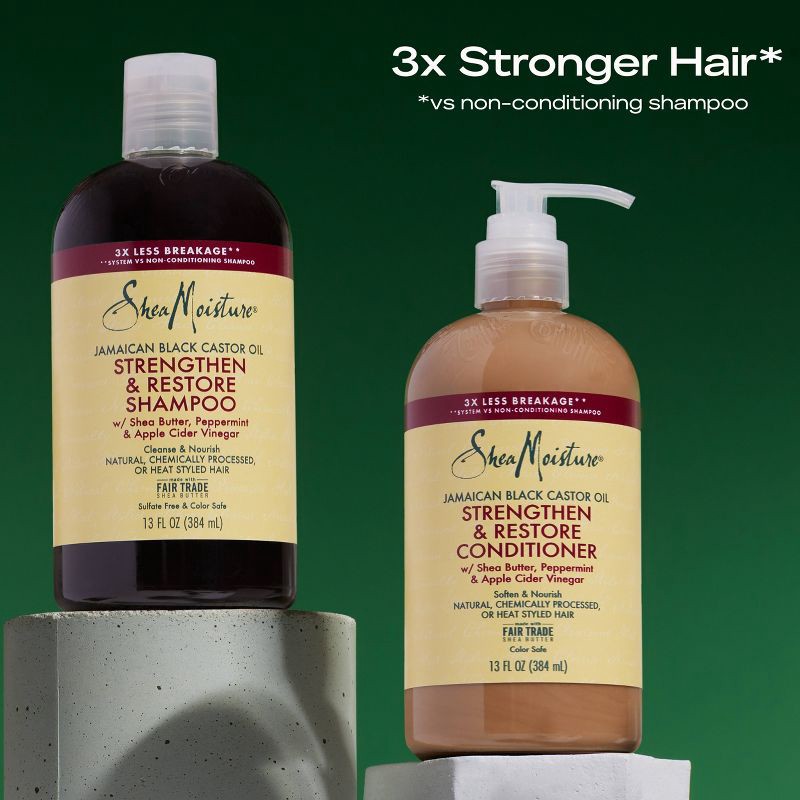 slide 5 of 9, SheaMoisture Jamaican Black Castor Oil Strengthen & Restore Shampoo - 13 fl oz, 13 fl oz