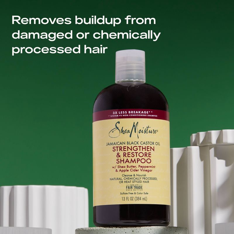 slide 7 of 9, SheaMoisture Jamaican Black Castor Oil Strengthen & Restore Shampoo - 13 fl oz, 13 fl oz