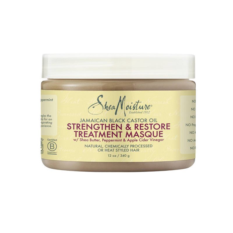 slide 2 of 7, SheaMoisture Jamaican Black Castor Oil Strengthen & Restore Hair Mask - 12oz, 12 oz