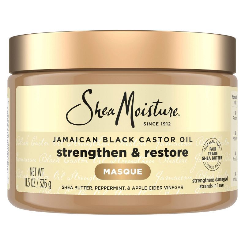 slide 1 of 8, SheaMoisture Jamaican Black Castor Oil Strengthen & Restore Hair Mask - 11.5oz, 11.5 oz