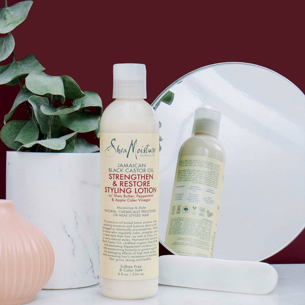 slide 5 of 6, SheaMoisture Styling Lotion for Damaged Natural Hair Jamaican Black Castor Oil - 8 fl oz, 8 fl oz