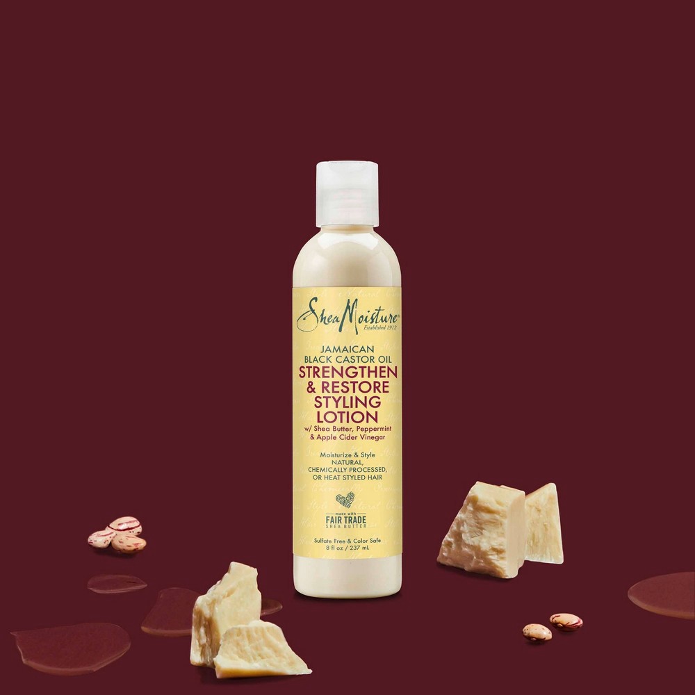 slide 6 of 6, SheaMoisture Styling Lotion for Damaged Natural Hair Jamaican Black Castor Oil - 8 fl oz, 8 fl oz