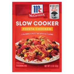McCormick Slow Cooker Fiesta Chicken Seasoning Mix, 1.5 oz