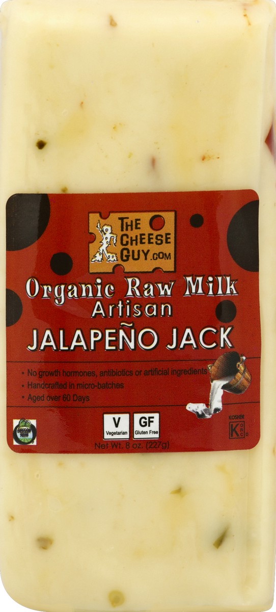 slide 1 of 5, The Cheese Guy Raw Milk Organic Jalapeno Jack, 8 oz