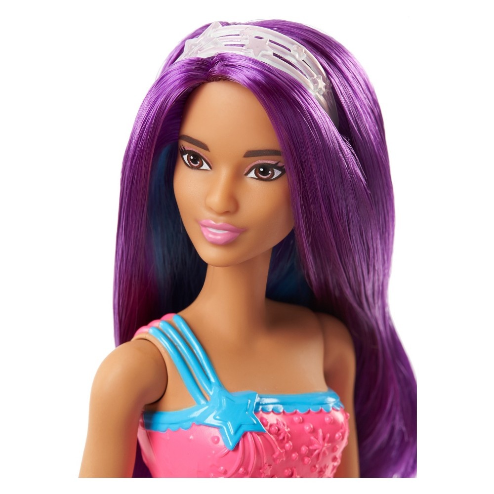 slide 3 of 6, Barbie Dreamtopia Mermaid Doll - Purple, 1 ct