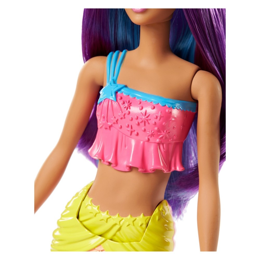 slide 4 of 6, Barbie Dreamtopia Mermaid Doll - Purple, 1 ct