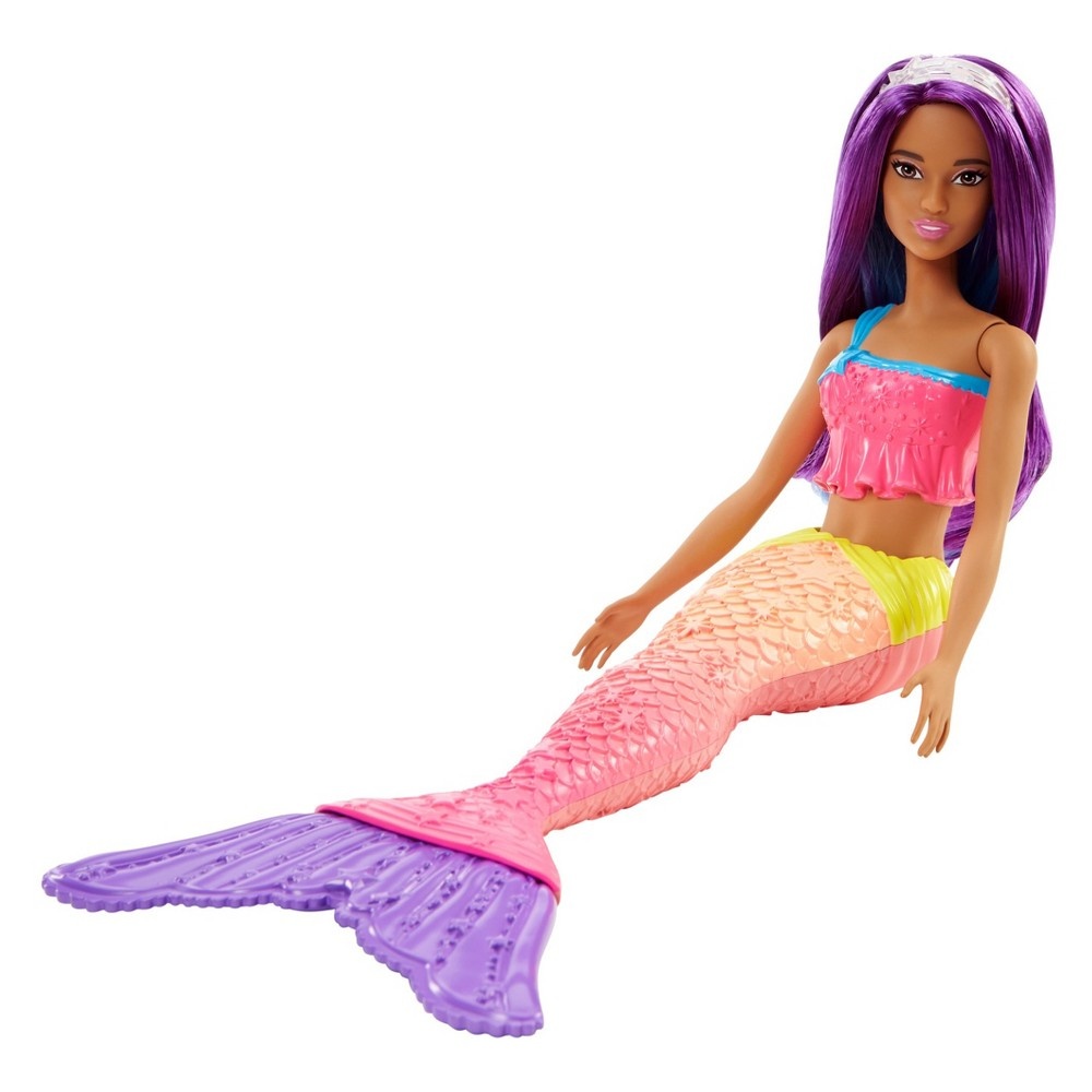 slide 6 of 6, Barbie Dreamtopia Mermaid Doll - Purple, 1 ct