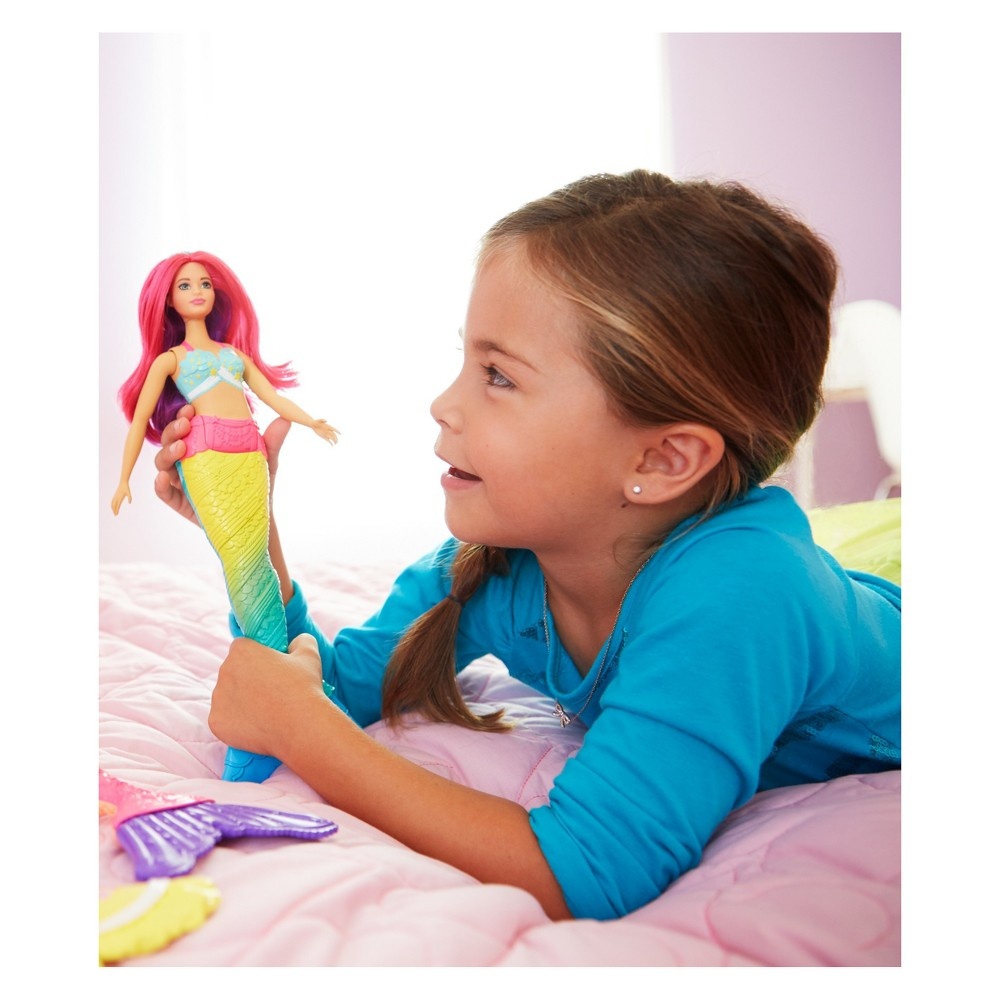 slide 3 of 8, Barbie Dreamtopia Mermaid Doll - Pink, 1 ct