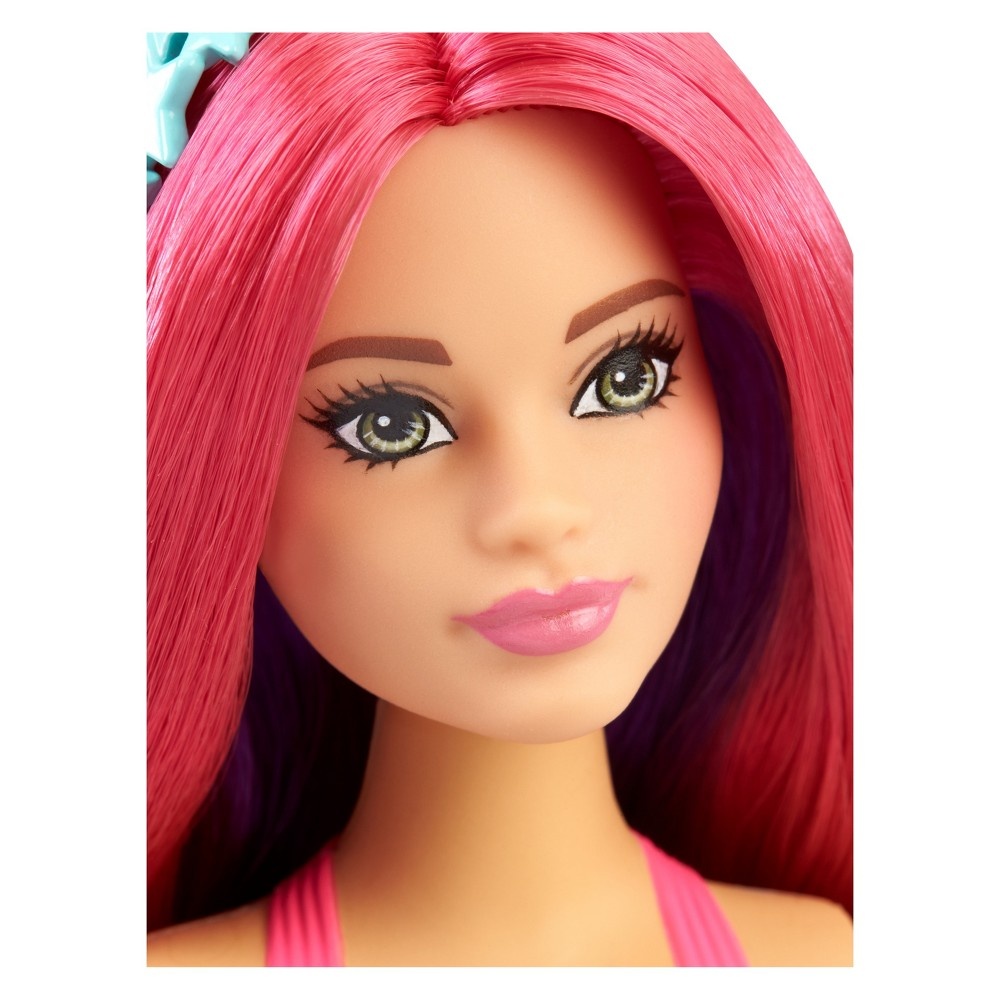 slide 7 of 8, Barbie Dreamtopia Mermaid Doll - Pink, 1 ct