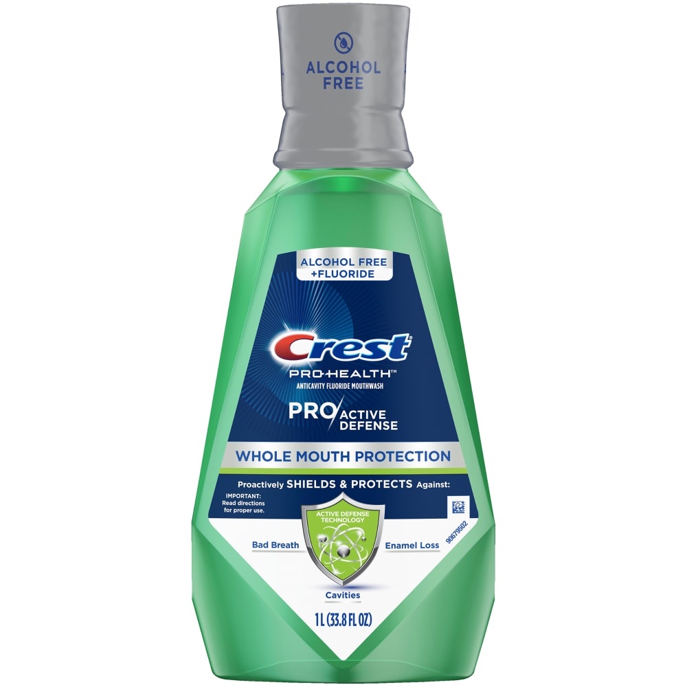 slide 1 of 1, Crest Prohealth Pro Active Defense Whole Protection Rinse Mouthwash, 33.8 fl oz