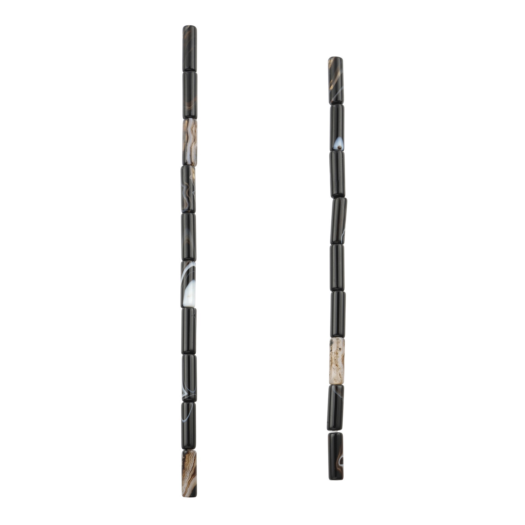 slide 2 of 3, Tuxedo Agate Tube Beads, 13mm By Bead Landing, 13mm