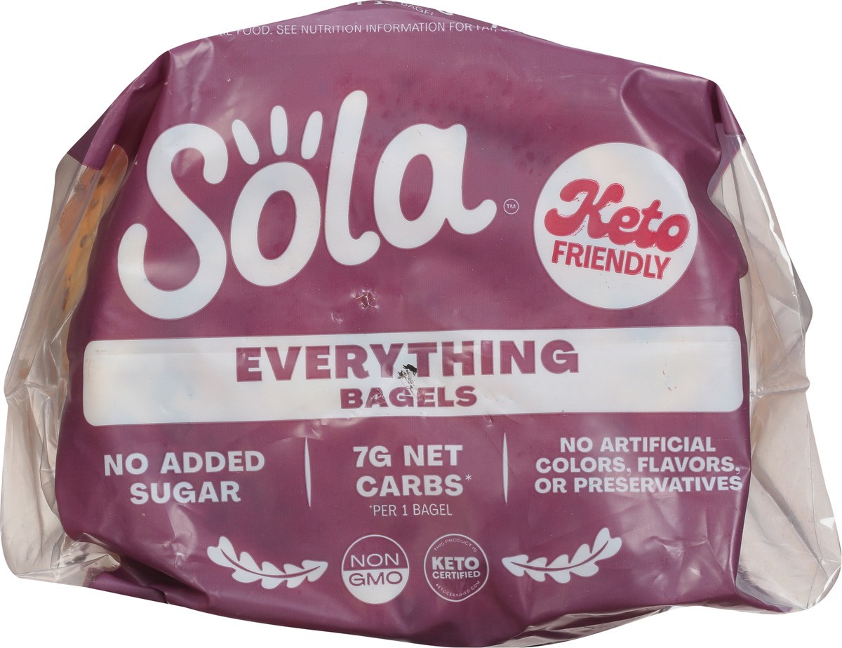 slide 2 of 9, Sola Everything Bagels, Low Carb, High Protein, 12.4 oz