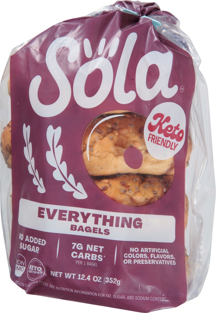 slide 6 of 9, Sola Everything Bagels, Low Carb, High Protein, 12.4 oz