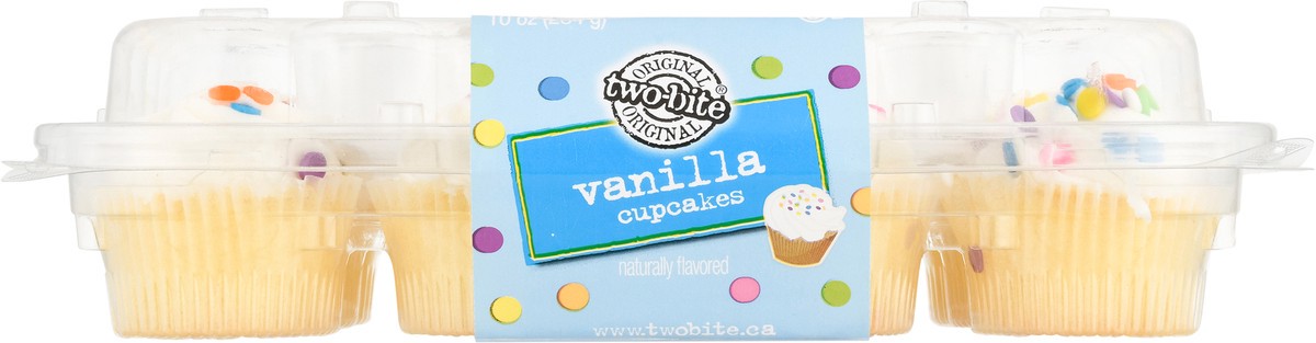 slide 6 of 9, two-bite Vanilla Cupcakes 10 oz, 10 oz