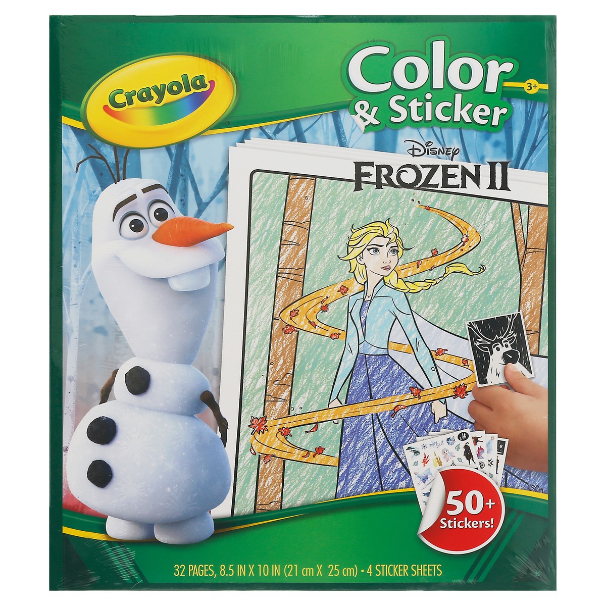 slide 4 of 12, Crayola Color & Sticker Book Frozen - Each, 1 ct