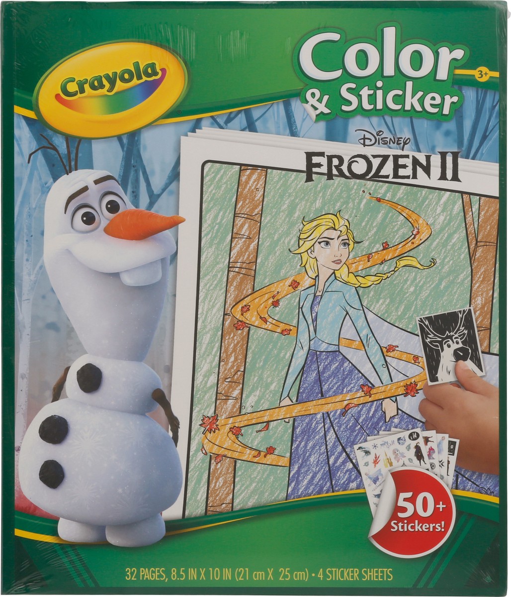 slide 5 of 12, Crayola Color & Sticker Book Frozen - Each, 1 ct