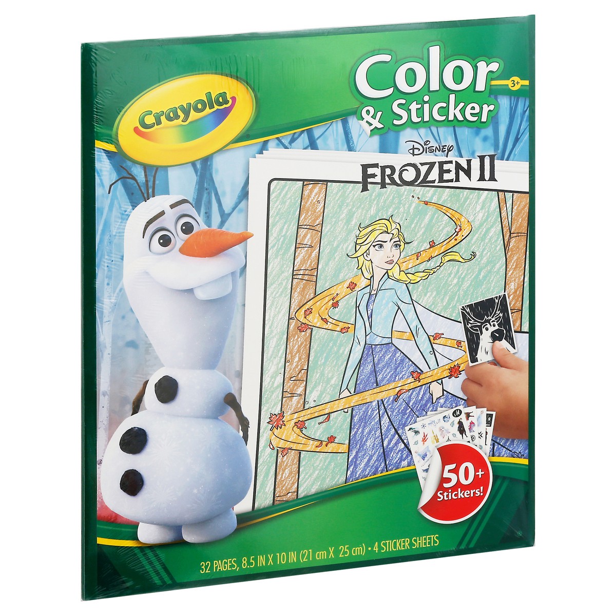 slide 6 of 12, Crayola Color & Sticker Book Frozen - Each, 1 ct