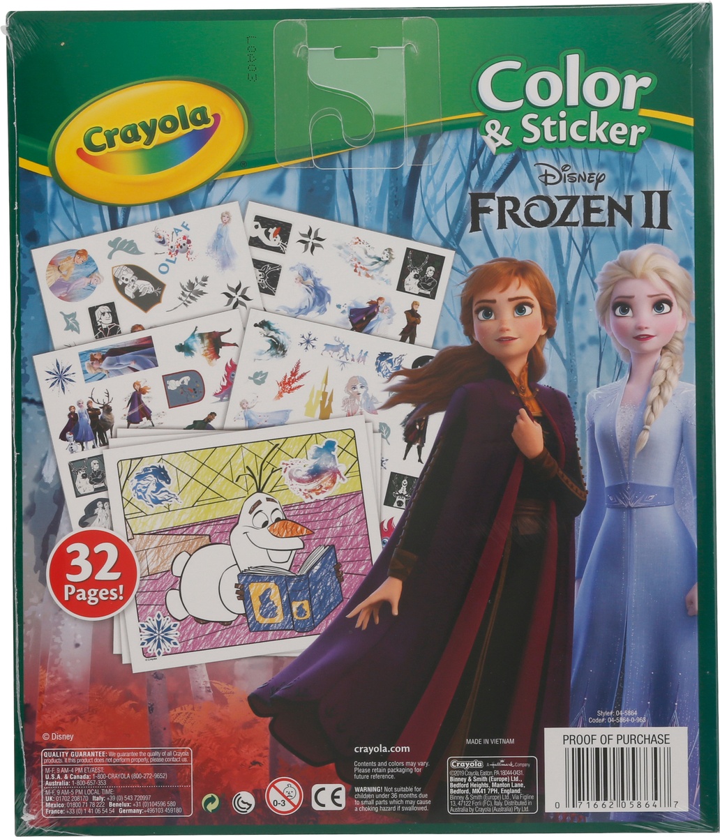 Crayola Disney Frozen Color & Sticker Book 1 ct