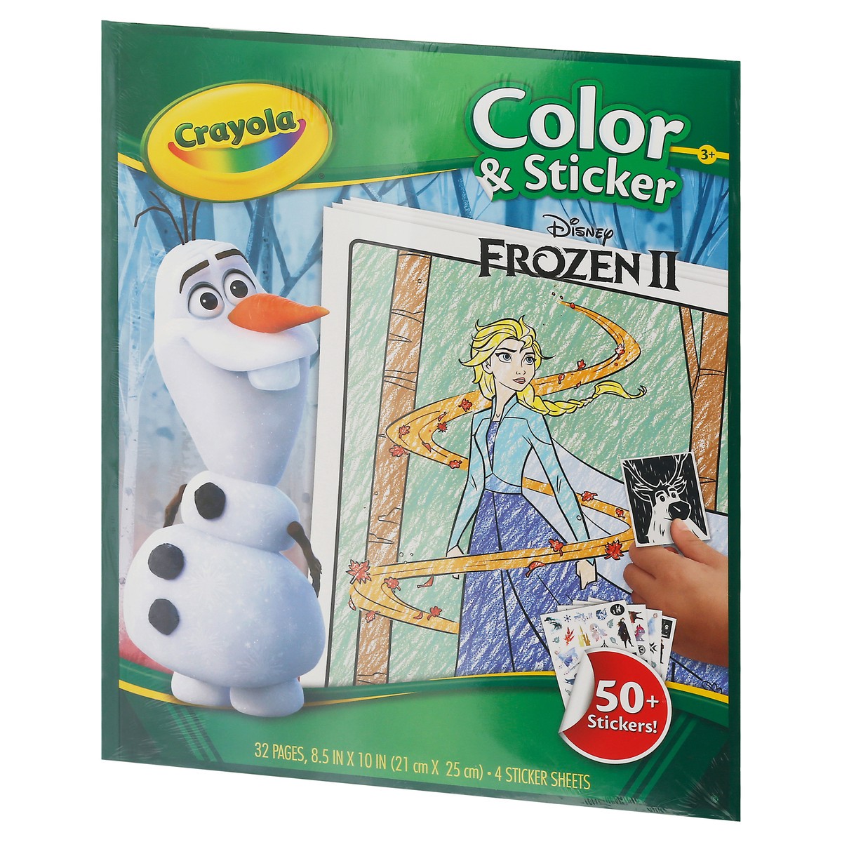 slide 7 of 12, Crayola Color & Sticker Book Frozen - Each, 1 ct