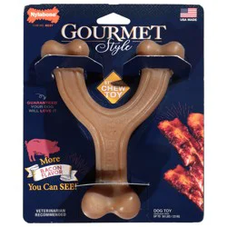 Nylabone Gourmet Style Bacon Flavor Dog Toy 1 Each