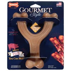 Nylabone Large Bacon Flavor Wishbone Chew Toy