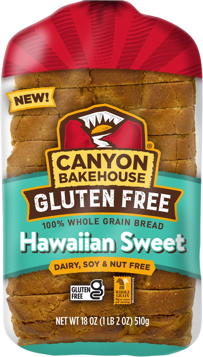 slide 3 of 6, Canyon Bakehouse Gluten Free Hawaiian Sweet Bread, 18 oz