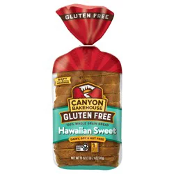 Canyon Bakehouse Gluten Free Hawaiian Sweet 100% Whole Grain Bread 18 oz. Bag