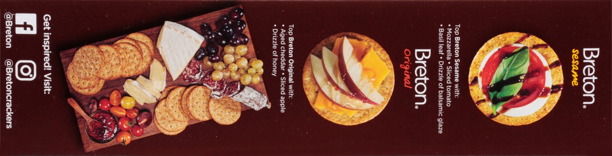 slide 14 of 14, Dare Breton Sesame Crackers, 8 oz