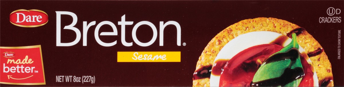 slide 9 of 14, Dare Breton Sesame Crackers, 8 oz