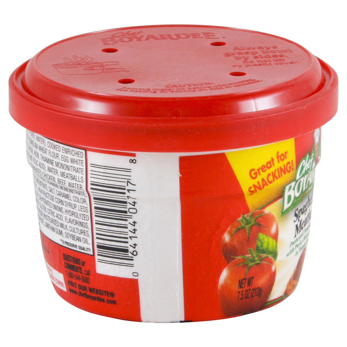 slide 3 of 4, Chef Boyardee Spaghetti & Meatballs in Tomato Sauce, 7.5 oz