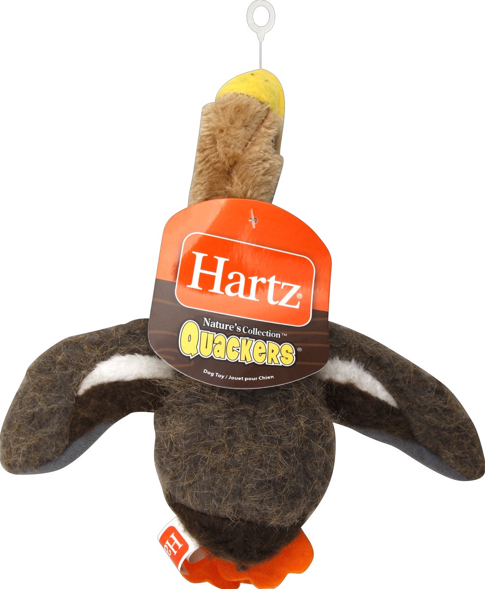 slide 2 of 2, Hartz Nature's Collection Quackers Green & Tan Small Dog Toy, 1 ct