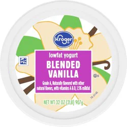 Kroger Whole Milk Blended Vanilla Yogurt