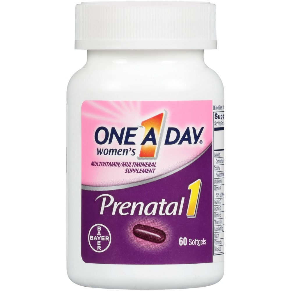 slide 6 of 6, One A Day Prenatal 1 Multivitamin Softgels 60 ea Box, 60 ct