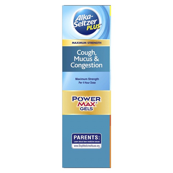 slide 12 of 13, Alka-Seltzer Plus Maxiumum Strength Cough, Mucus & Congestion, Day+Night, PowerMax Liquid Gels, 24 ct