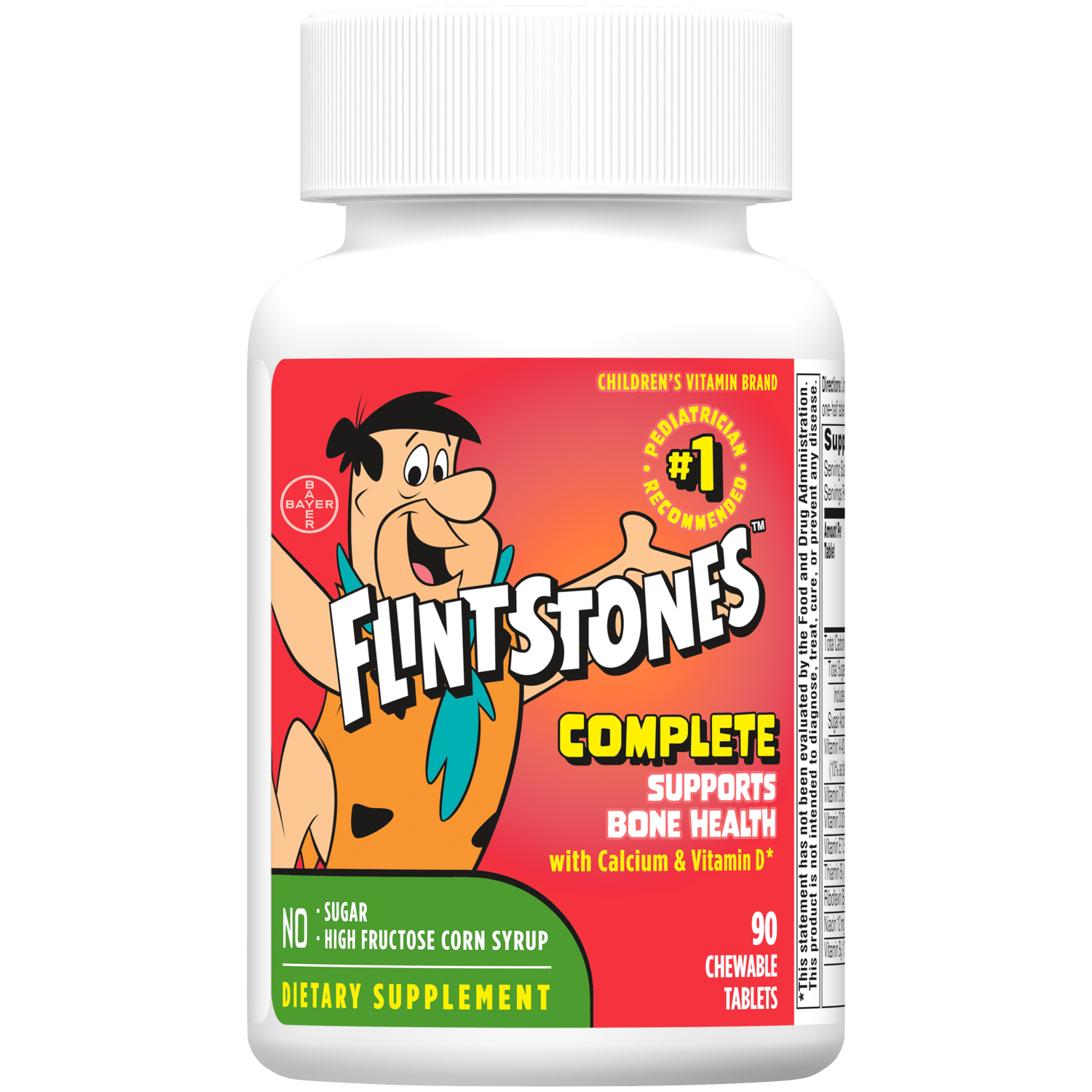 slide 4 of 5, Flintstones FLINSTONES Complete Chewable Tablets 90ct. 24cs., 90 ct