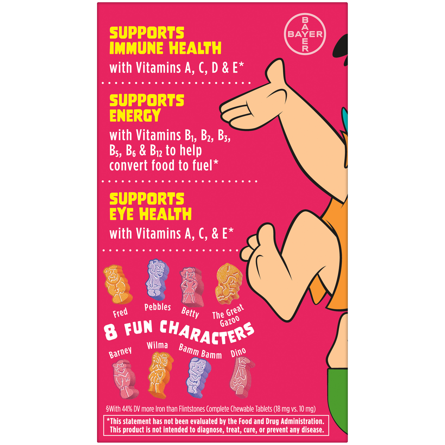 slide 2 of 5, Flintstones Flinstones Extra Iron Chewable Tablets 90ct., 90 ct