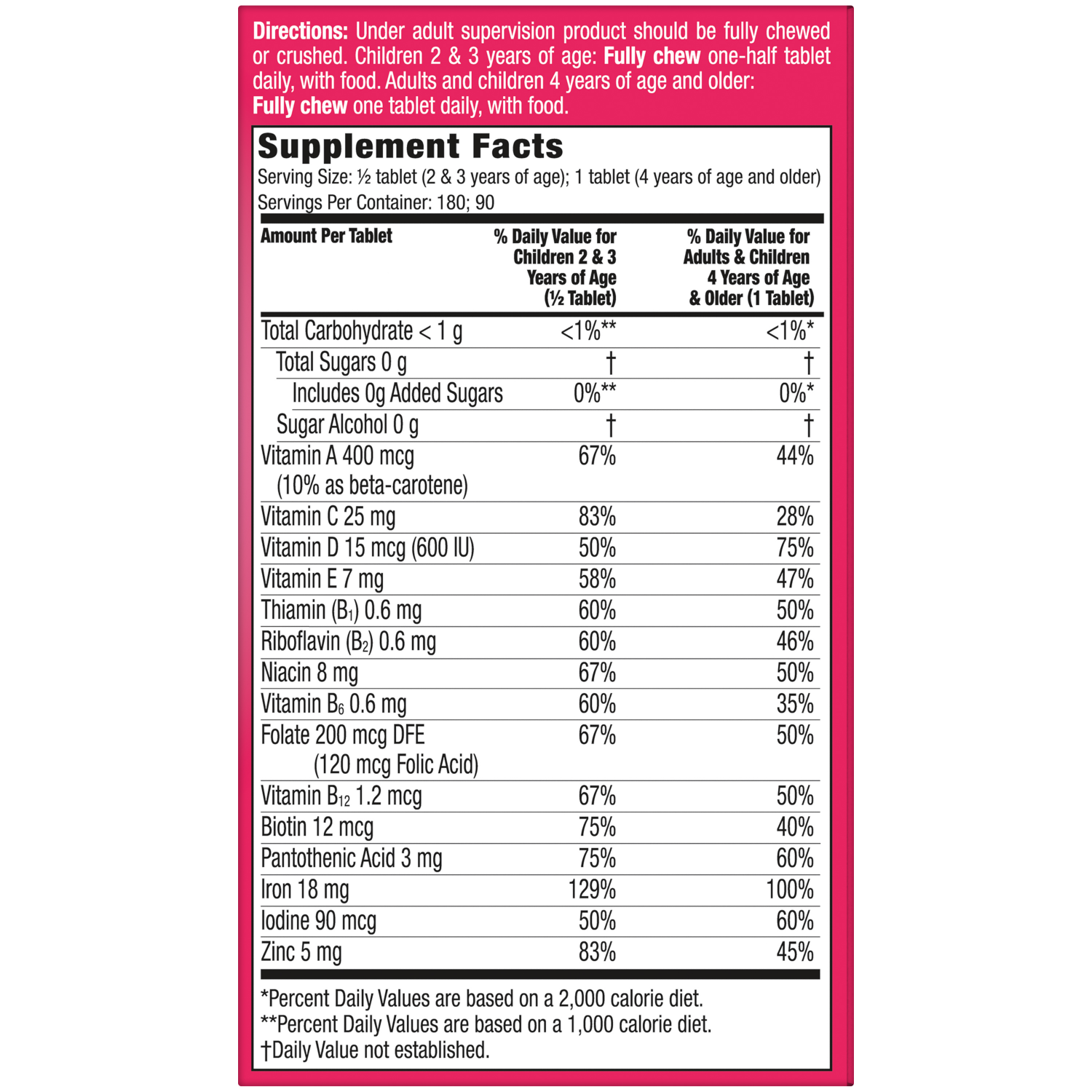 slide 3 of 5, Flintstones Flinstones Extra Iron Chewable Tablets 90ct., 90 ct