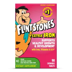 Flintstones Flinstones Extra Iron Chewable Tablets 90ct.