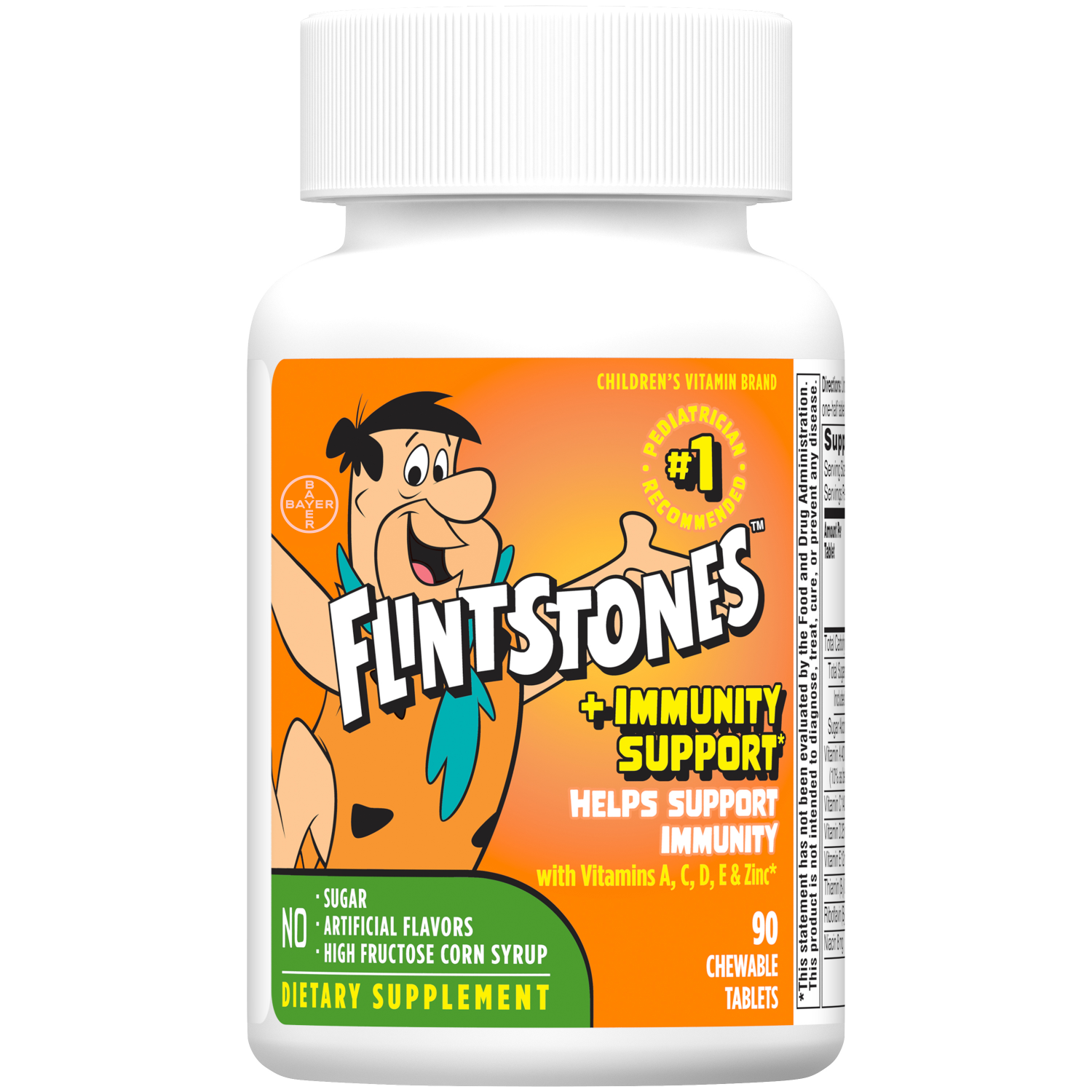 slide 4 of 5, Flintstones Children Chewable Multivitamin Immunity Support, 90 ct