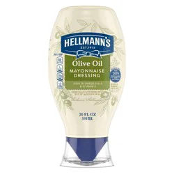 Hellmann's Mayonnaise Dressing with Olive Oil Squeeze - 20 fl oz