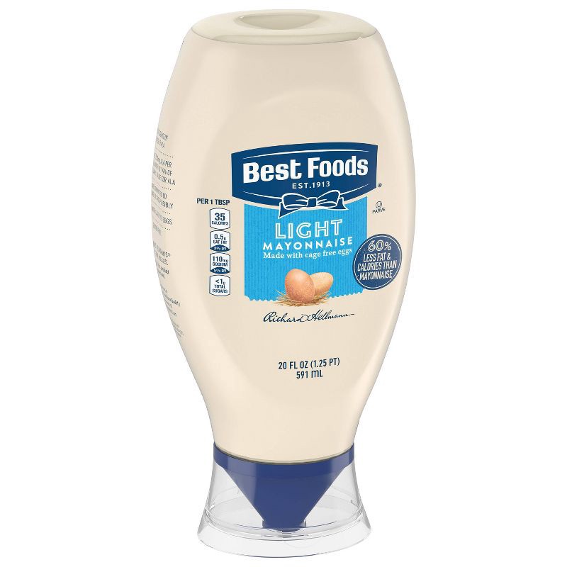 slide 3 of 7, Best Foods Light Mayonnaise Squeeze - 20oz, 20 oz
