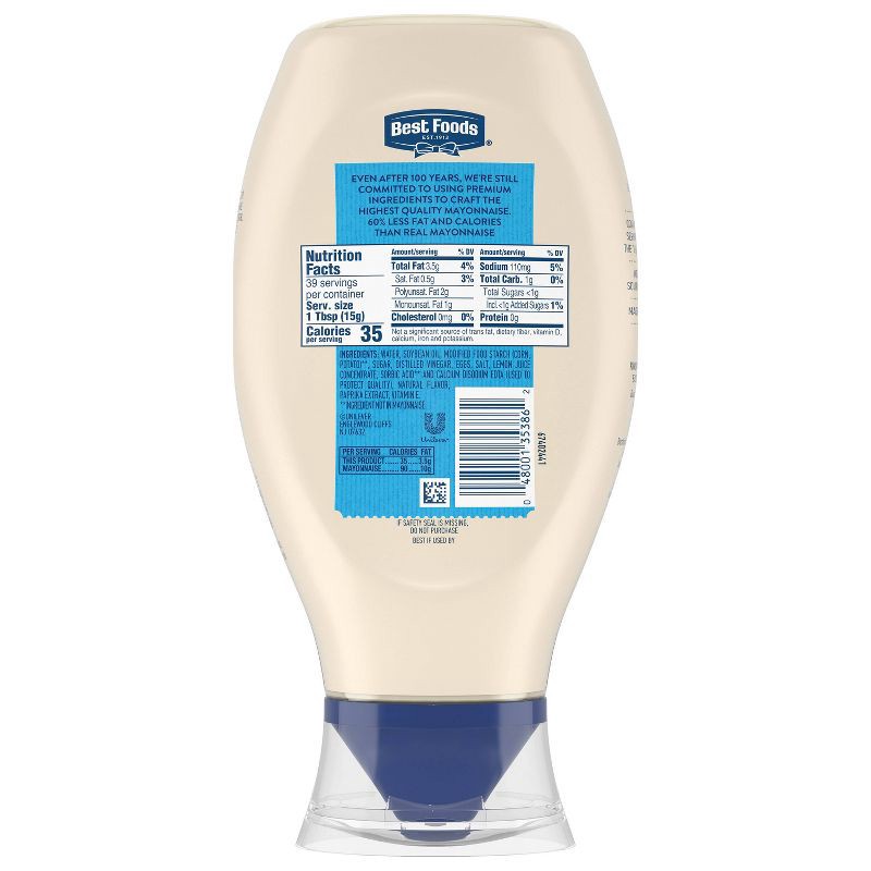 slide 4 of 7, Best Foods Light Mayonnaise Squeeze - 20oz, 20 oz