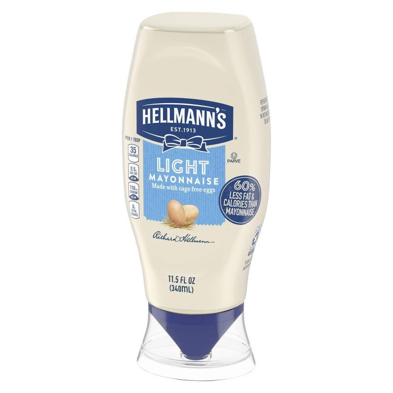 slide 5 of 7, Hellmann's Light Mayonnaise Squeeze - 11.5oz, 11.5 oz