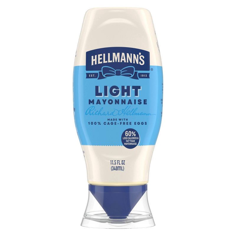 slide 1 of 9, Hellmann's Light Mayonnaise Squeeze - 11.5oz, 11.5 oz