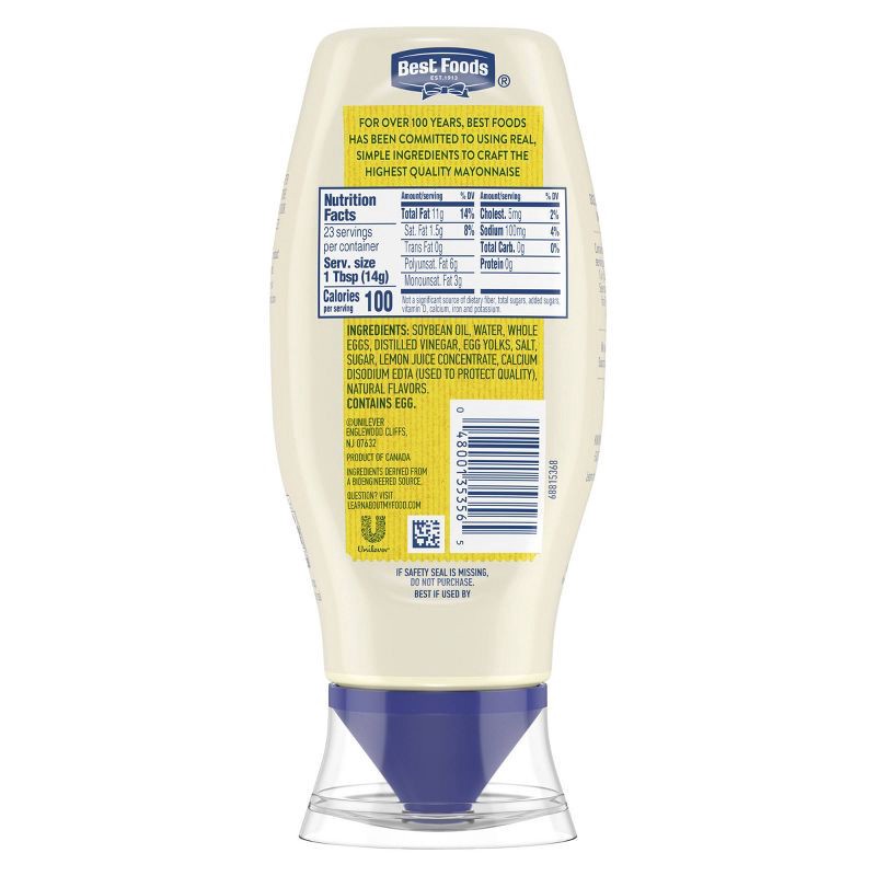 slide 2 of 5, Best Foods Real Mayonnaise Squeeze - 11.5oz, 11.5 oz