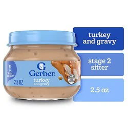 Gerber 2nd Foods Turkey And Gravy Mealtime For Baby Food In Jar - 2.5 Oz