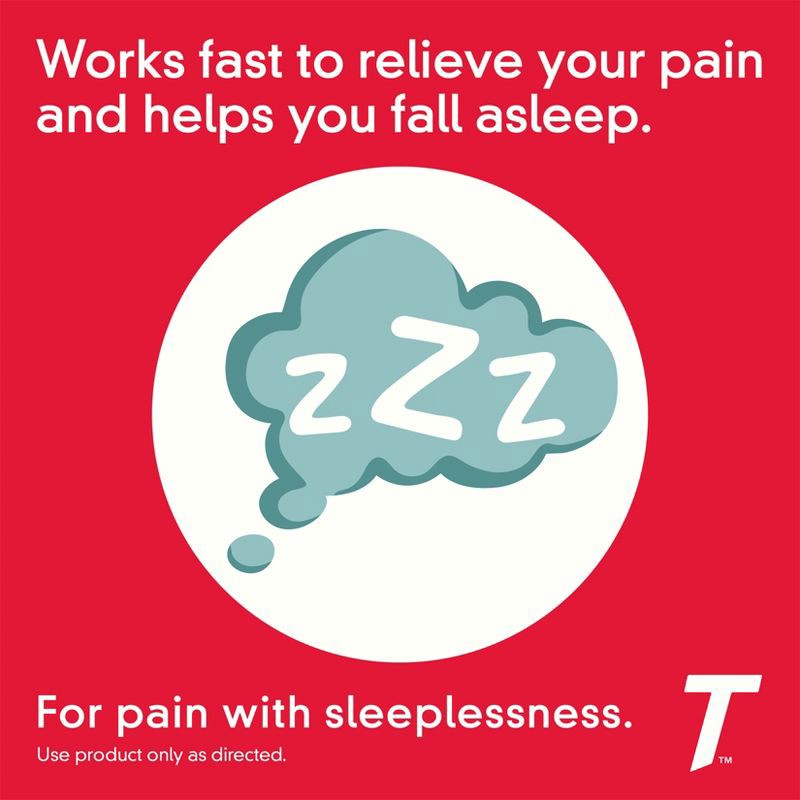 slide 3 of 10, Tylenol PM Extra Strength Pain Reliever & Sleep Aid Caplets - Acetaminophen - 100ct, 100 ct